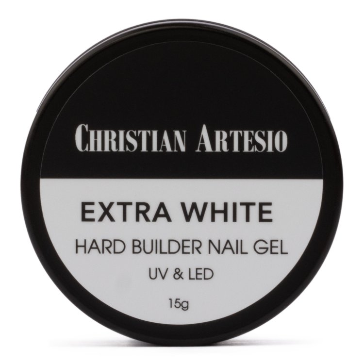 Uv/Led Hard Builder Nail Gel Extra White, Weiß 15g