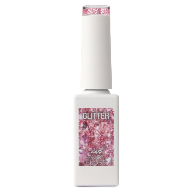 Shellac UV& Led Fairy Floss Νο 449 Rosa Glitter 10ml