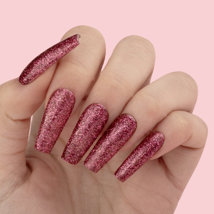 Shellac UV& Led All About Pink Νο 456 Rosa Glitter 10ml