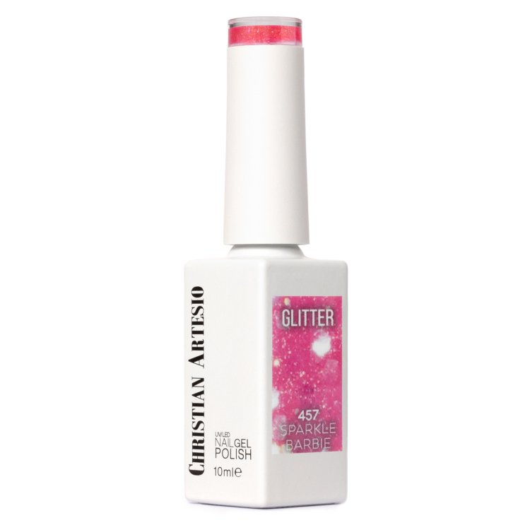 Shellac UV& Led Sparkle Barbie Νο 457 Rosa Glitter Glitter 10ml